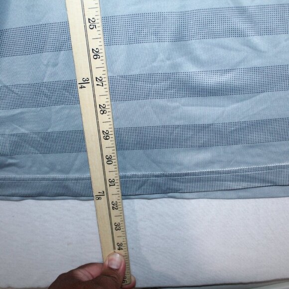 Adidas Men Gray Polo Shirt Striped Golf Casual Size 2XL - Picture 3 of 7